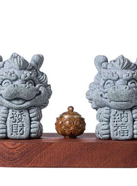 国潮可爱小祥龙线香插香薰炉香道摆件创意招财室内客厅桌面装饰品