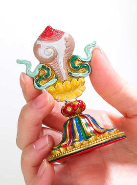 大藏禅饰 西藏民族品批量发 黄铜全鎏金 八吉祥摆件密宗供佛摆件