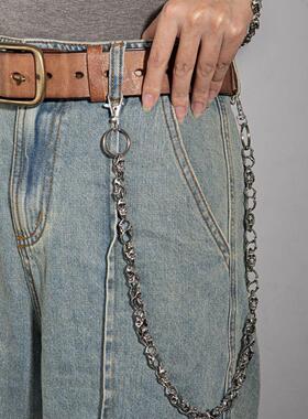Metal skull pants chain hip-hop trend 金属骷髅头裤链嘻哈潮流