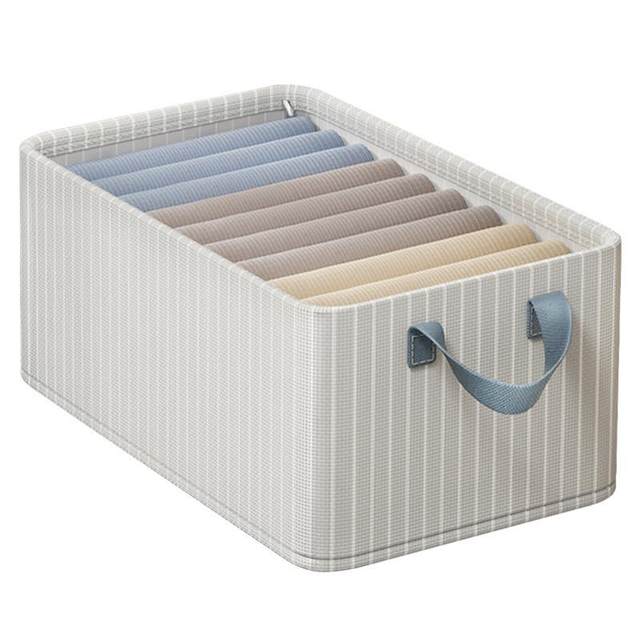 Large capacity clothing storage box household pants wardrobe tidying artifact Oxford cloth dormitory storage box clothes basket
