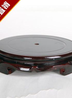 工艺品压缩木质圆形底座装饰摆件