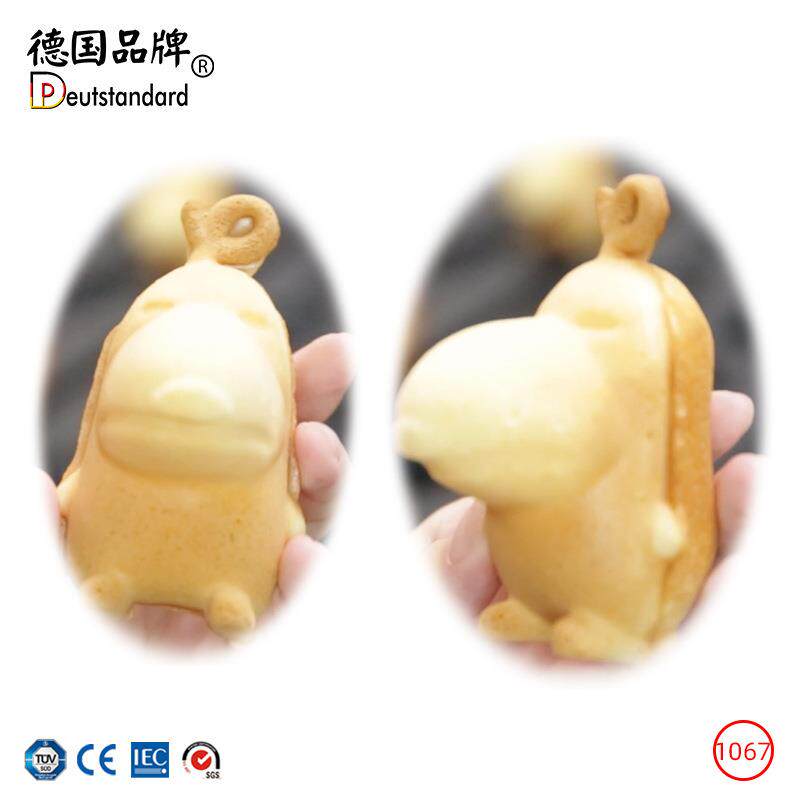 Big-mouthed duck cartoon waffle commercial electric scone machine double-sided heating electric cake stall baking Internet celebrity snack machine