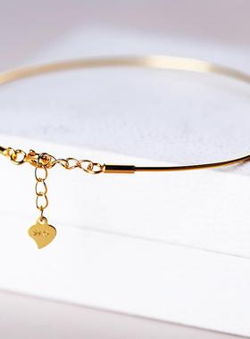 正品S925银螺丝手镯空托纯女diy串珠旋手链可串珠子珍珠穿圆珠螺