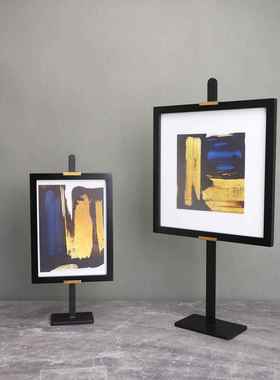北欧金属画架样板房售楼部卧室书房客厅餐厅电视柜桌面家居摆件