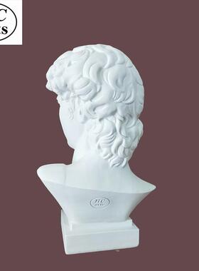 28cm高大脂头像树仿石膏像ins欧式风格雕塑摆卫件雕HCX30-10美术