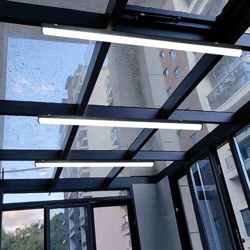 阳光房专用灯长条吸顶灯防雨屋檐超亮LED超薄遥控照明阳台吸顶灯 - 图0