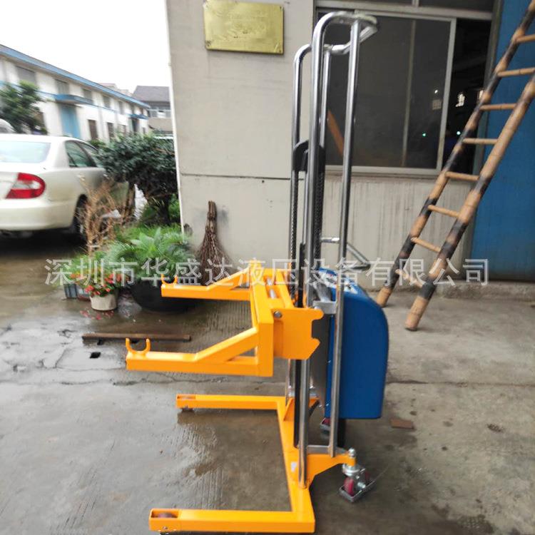 400kg轻型电动堆高车不锈钢迷你型升降车手推升高车小型电动叉车 - 图0