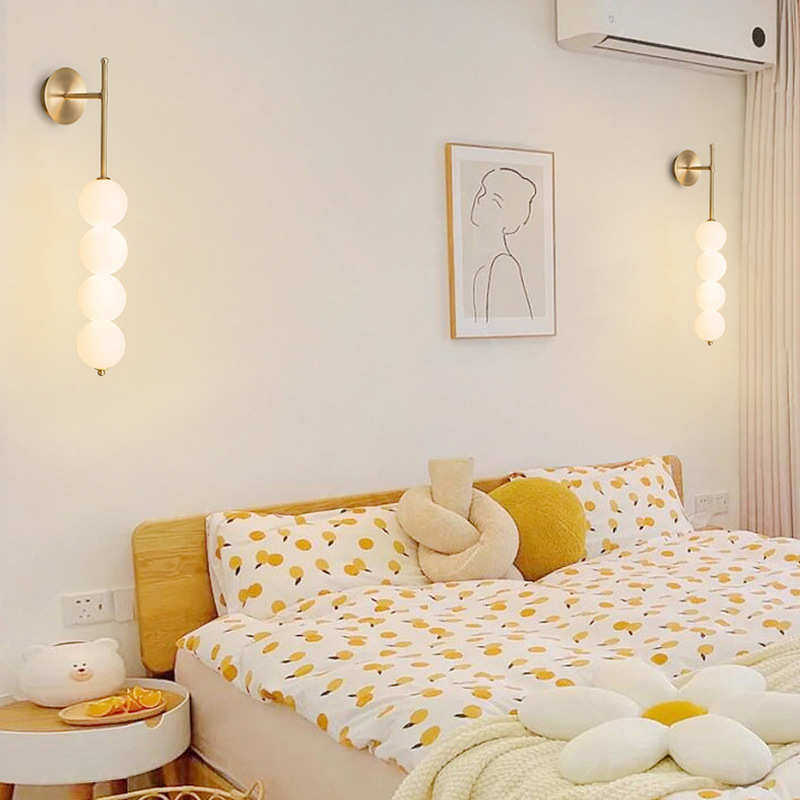 糖葫芦卧室床头壁灯奶油风客厅沙发背景墙壁灯高级感网红装饰灯具,淘宝优惠券,粉丝福利购,淘宝优惠卷