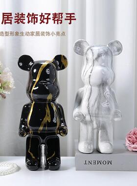 网红暴力熊摆件储蓄罐家居客厅酒柜玄关电视柜装饰品乔迁开业送礼
