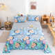 Summer bed sheets and quilts single piece non-pure cotton full cotton student dormitory children single double cartoon cute pillowcase three-piece set