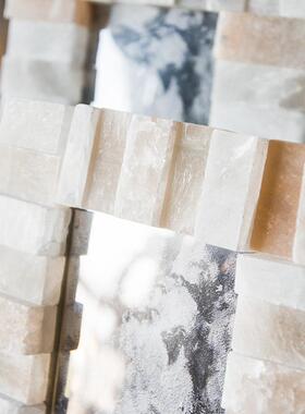 简约创意手工矿石相框客厅卧室照片摆饰马赛克石材相框桌面摆件