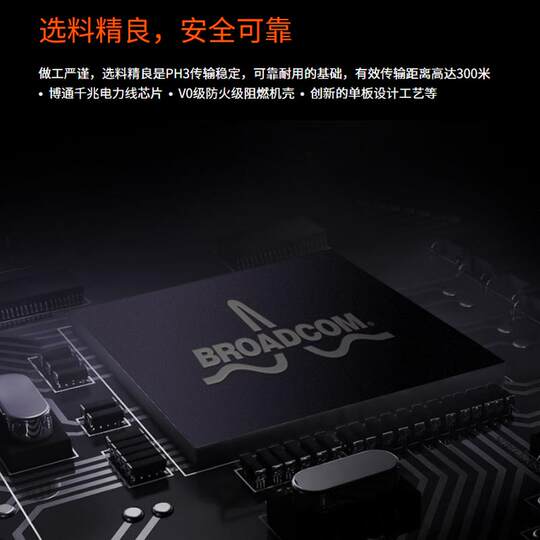 Tenda Gigabit Wireless Power Cat Set WiFi Extender Power Line Cable HD Video IPTV Companion