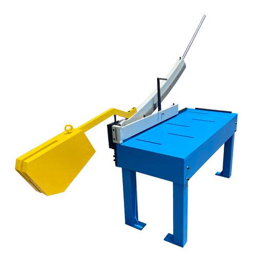 台式铁皮剪TCS1010-1.6配备平衡锤快速加紧挡料手轮操作计数器 - 图2