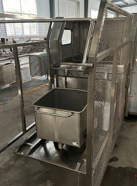 全自动压清洗机食品厂馅料料车小料车清洗机调理品料桶车清洗机
