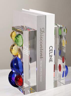 奢轻现代饰简约书靠摆件办公办公BYX5346桌高室档软装品家居书房