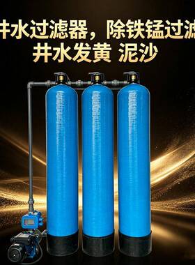 前置井水过滤218器铁锰除过理滤器井水黄泥水铁锈预处净过滤器全