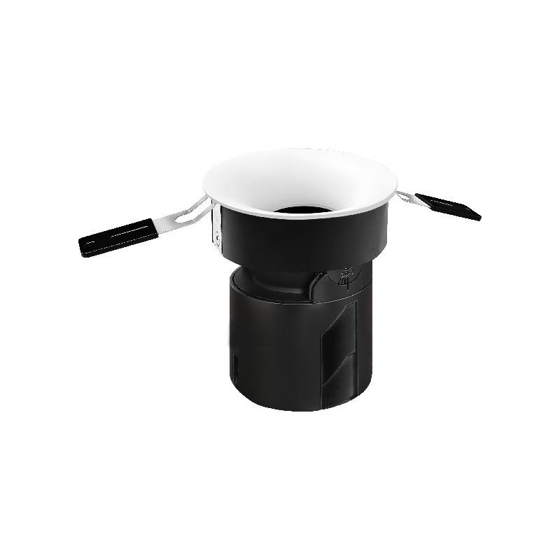 Deep cup anti-glare eye protection spotlight embedded full spectrum high-end villa smart dimming living room narrow edge curved downlight