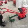 Multifunctional pastoral management machine, small household chain-type crawler tiller, hand-pushed farmland trenching machine