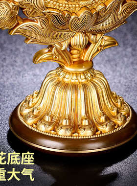 慧宝黄铜五妙欲组合藏传民族佛前家用佛堂八供养摆件供具民族用品