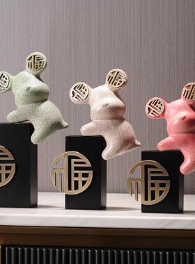 采购产品富滋熊电视柜装饰吸引财富，家庭客厅，无障碍豪华酒柜，