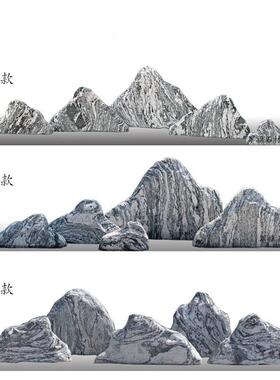 雪浪石切片合天然造景景观石山石室枯山水内庭泰院组假山石F96877
