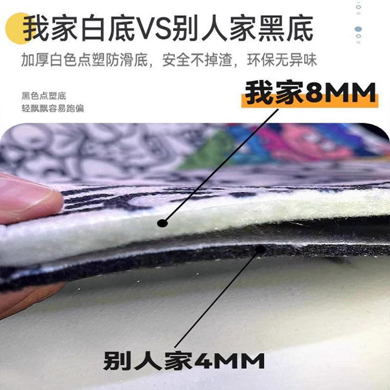 Spinning bicycle soundproof floor mat treadmill elliptical machine anti-slip mat silent shock absorption special fitness blanket soundproof carpet