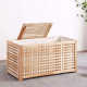 Solid wood storage box can be seated and organized box Nordic large household clothing sorting box sofa side bed and breakfast tea table