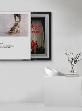 消防栓推拉遮挡装饰画电闸箱挂画配电箱公司文化电表盒挂画轨道画