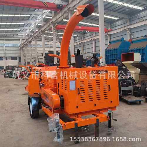 大型树枝粉碎机移动式园林绿化碎枝机柴油电动果园苗圃枝条粉碎机 - 图2