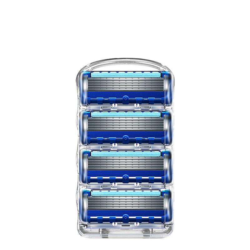 进口五层刀片男士剃须刀手动刮胡刀通用吉列刀头5层至顺锋稳刀架 - 图3