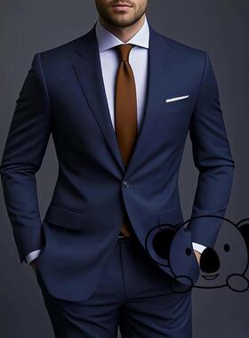 X 27500 Men's Two Piece Suit Set 士两件套西服