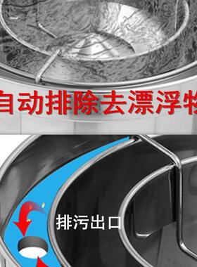厂家大型0不钢25kg全自动水压式机洗米50800锈商用淘米机10公斤