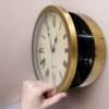 Home hidden grid jewelry clock safe creative hidden money wall clock safe hidden money storage insurance storage box