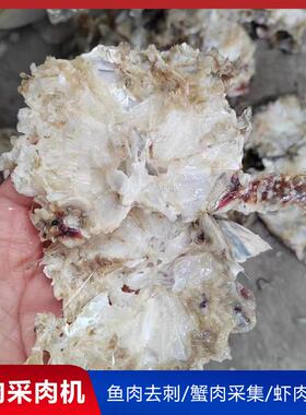150型螃蟹去壳采肉机全自动蟹肉蟹壳分离机鲅鱼肉采集加工设备