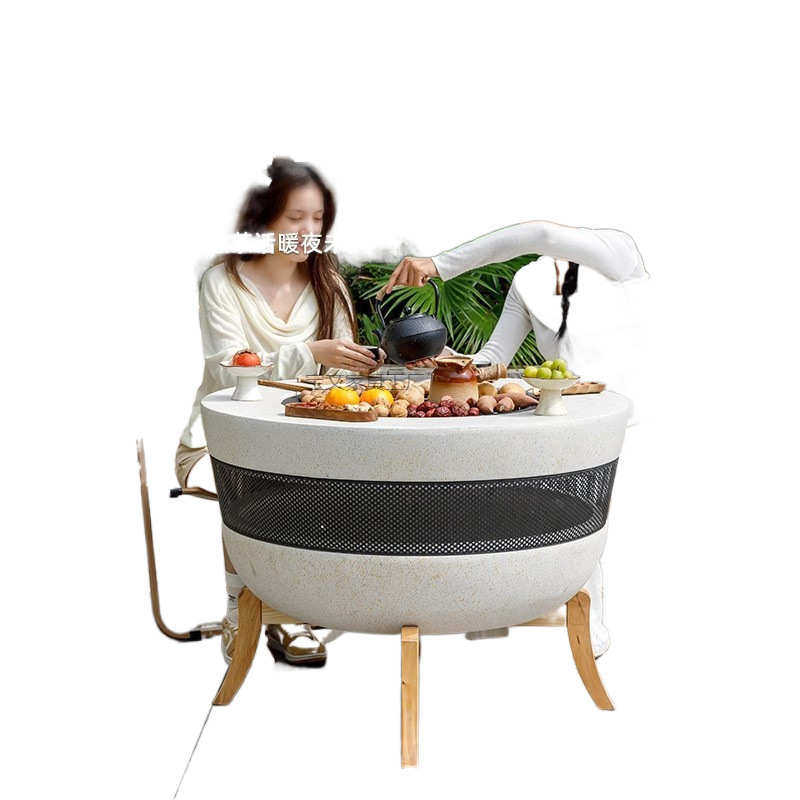 Bw1户外烤火炉围炉煮茶桌室内家用烧烤炉庭院烧烤套装碳电两用取,淘宝优惠券,粉丝福利购,淘宝优惠卷