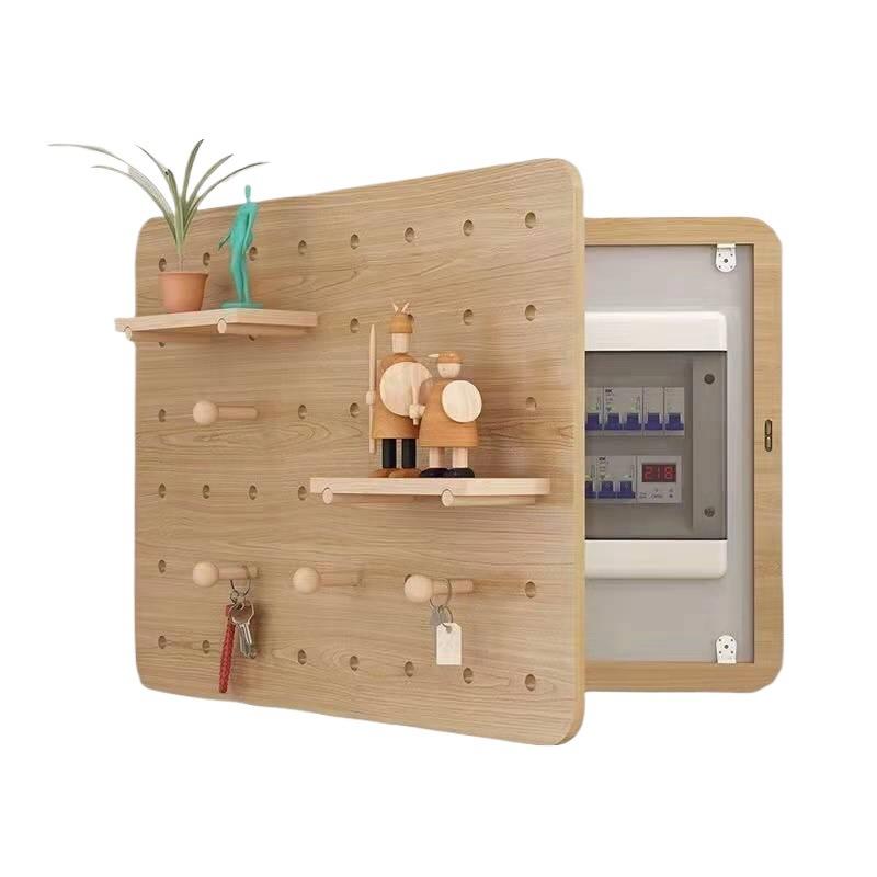 Perforated board electric meter box decorative painting without punching electric box shielding rack wall-mounted shielding box decorative shelf manufacturer