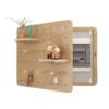 Perforated board electric meter box decorative painting without punching electric box shielding rack wall-mounted shielding box decorative shelf manufacturer