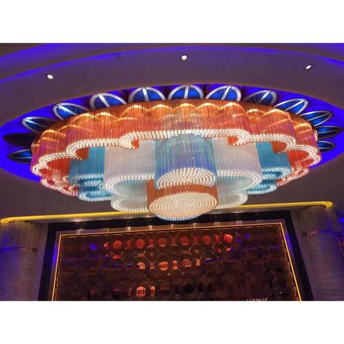 工艺直供吸顶灯民所灯具商电镀多层宿会不锈钢超吊灯工厂酒店星级 - 图0