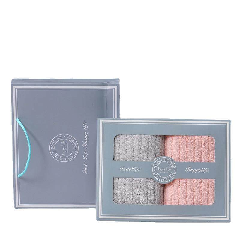 经编珊瑚绒毛巾双条礼盒手提袋结婚庆回礼生日公司福利伴手礼毛巾,淘宝优惠券,粉丝福利购,淘宝优惠卷