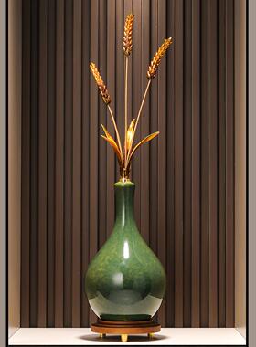 麦穗窑葫摆件高档变招98454岁岁平安客厅玄关芦饰品摆设乔迁新装