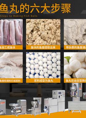 赣云牌整套鱼丸机 全套鱼丸加工设备 小作坊鱼丸机器 鱼肉丸子机