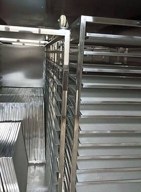 华中自制药材食品干燥托盘304不锈钢食品级耐高温烘箱专业盘子