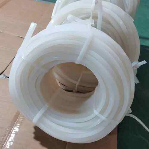 条带硅胶干燥方密封 乳白色炉耐高温硅胶实心硅胶条平板条硅胶 - 图2