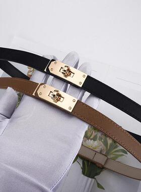 Versatile Retro Waist Decoration Women's Fine Belt女士细