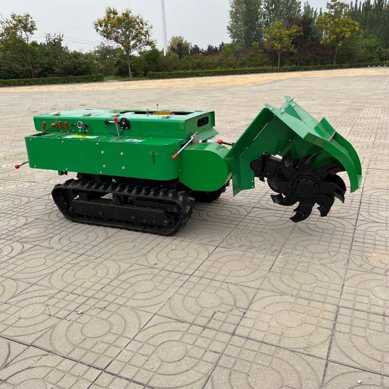 Household self-propelled fruit tree trenching machine, crawler-type mountain hill trenching machine, pastoral management micro-tiller