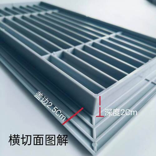 塑料百叶窗木门百叶窗双面百叶窗通风口厕所厨房门下对口百叶风口 - 图1