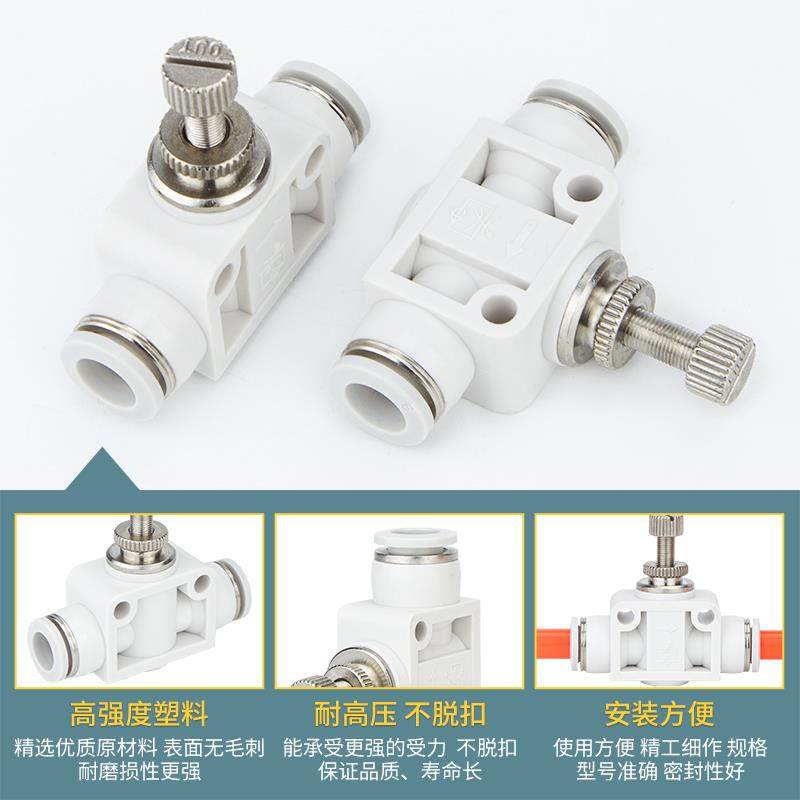 气动快速接头管道节流阀PA LSA 4/6/8/10/12/14/16mm气管快插调节,淘宝优惠券,粉丝福利购,淘宝优惠卷