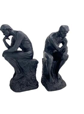 家居摆件欧式现代雕塑思想者工艺品思考者艺术品摆件书靠书夹摆设