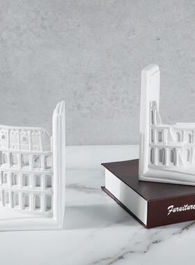 北欧抽象书档摆件客厅家居酒柜现代简约样板房书挡书靠书立架装饰