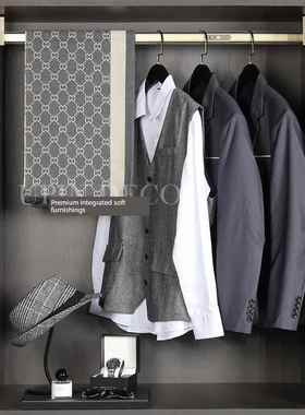 样板房衣帽间男女衣柜组合套装服装收纳盒饰品软装全屋定制配饰